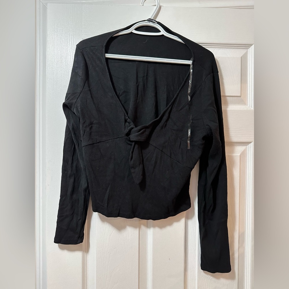 Long Sleeve Bow Top